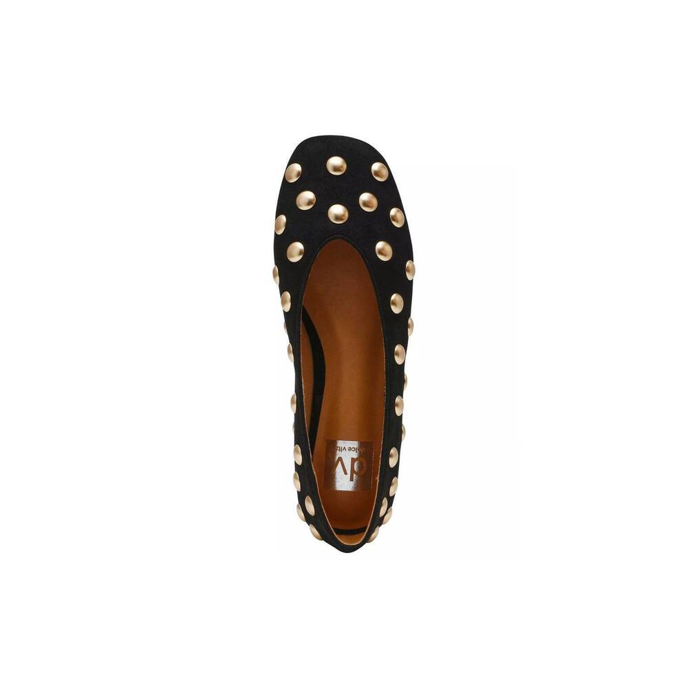 NEW DOLCE VITA women's karma s studd ballet shoes in black - Picture 3 of 4